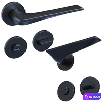 Door handles Olivari and Palladium 3D Model Vray, Corona