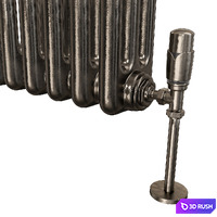 Butler &amp; Rose Horizontal column bare radiator 02 3D Model Vray