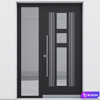 Aluminum door 135 3D Model Corona