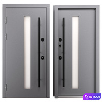 Entrance metal door Nova_038 (WISNIOWSKI) 3D Model Vray, Corona