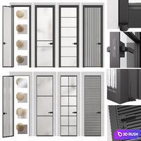 FORMATO glass partition doors from Volkhovets 3D Model Vray, Corona
