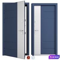 Entrance metal (aluminum) door Creo_315 (WISNIOWSKI) 3D Model Vray, Corona