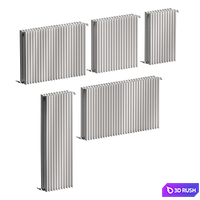 Heating radiators are rectangular. 5 models 3D Model Vray, Corona