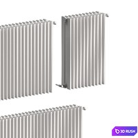 Heating radiators are rectangular. 5 models 3D Model Vray, Corona