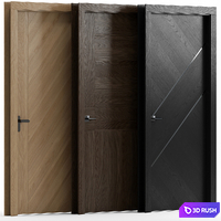Interior doors 3D Model Vray, Corona