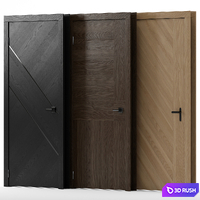 Interior doors 3D Model Vray, Corona