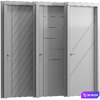 Interior doors 3D Model Vray, Corona