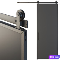Sliding door RIDS2.0 3D Model Vray, Corona