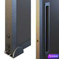 Sliding door RIDS2.0 3D Model Vray, Corona
