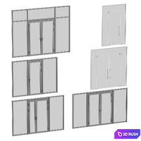 Entrance doors collection 3D Model Vray, Corona