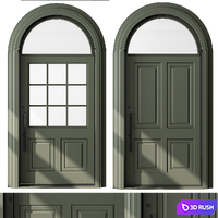 Arched Door - Door Model 74 3D Model Vray, Corona