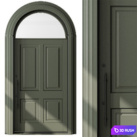 Arched Door - Door Model 74 3D Model Vray, Corona