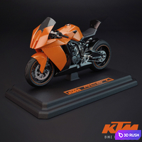 KTM RC8 R Track 3D Model Vray