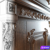 Door Napoli 3D Model Vray
