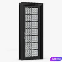 Glass Interior Doors 3D Model Vray