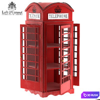 SHOWCASE LONDON TELEPHONE BOX 3D Model Vray
