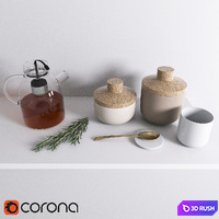 Norm architects_decor set 3D Model Corona