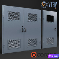 Set of 6 doors for switchboard, factory "ProfMaster". Vray, corona. 3D Model Vray, Corona