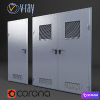 Set of 6 doors for switchboard, factory "ProfMaster". Vray, corona. 3D Model Vray, Corona