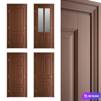 Massivstyle Interier Elegance Door 02 3D Model Vray