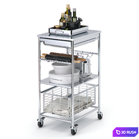Table Ikea GRUNDTAL and décor for the kitchen 3D Model Vray