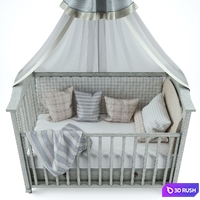 Crib 3D Model Vray