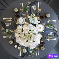 Tableware 4 3D Model Vray