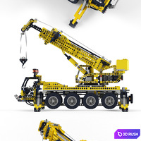 Lego Tecgnic 8421 3D Model Vray, Corona