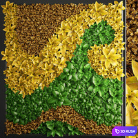 Vertical garden 5.Vertical garden, phytowall, phytomodule, landscaping, green painting, bush, wall decor, eco design 3D Model Vray