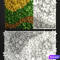 Vertical garden 5.Vertical garden, phytowall, phytomodule, landscaping, green painting, bush, wall decor, eco design 3D Model Vray