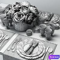 Laying 3D Model Corona