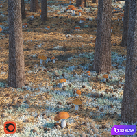 Forestry set 2 3D Model Corona