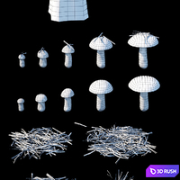 Forestry set 2 3D Model Corona
