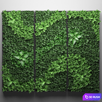 Vertical garden 20. Landscaping, painting, phytowall, phytomodule, wall decor 3D Model Vray