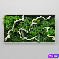 Moss, fern and snag fytowall