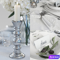 Luxury Table Setting 3D Model Corona