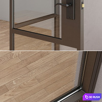 Steel doors Rehme 2 3D Model Vray, Corona