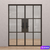 Steel doors Rehme 3 3D Model Vray, Corona