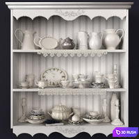 Provence decor set 3D Model Vray