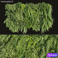 Vertical garden 01 3D Model Corona