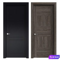 Modern interior doors 3D Model Vray, Corona