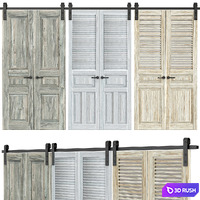 Interior doors 3D Model Vray, Corona