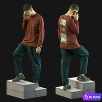 3d scan man 13 3D Model Corona