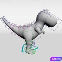 Trex doll 3D Model Vray