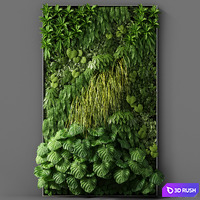 Vertical garden 06 3D Model Vray, Corona