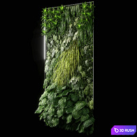 Vertical garden 06 3D Model Vray, Corona