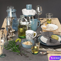 Tableware 05 3D Model Corona