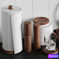 Kitchen decor 2 3D Model Vray, Corona