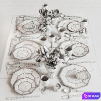 Tableware 08 3D Model Corona
