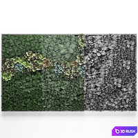 Vertical gardening a garden of plants in a composition of succulents, Echeveria, phytosten, phytomodule, painting. Set 52. 3D Model Vray